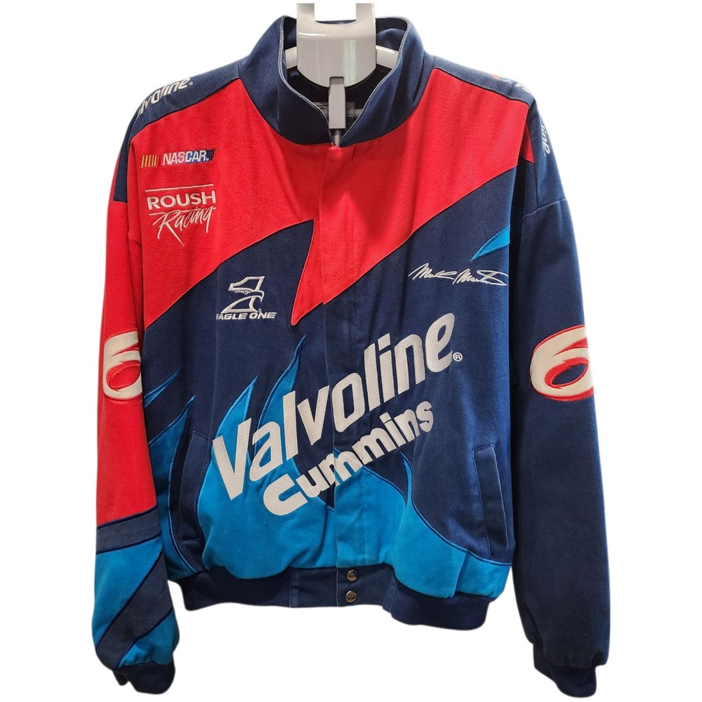 Vintage Roush Racing Exclusive‎ NASCAR Jacket Valvoline Cummins Mark Martin Rare